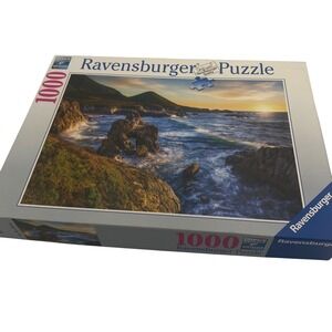 Ravensburger Puzzle 1000 Piece Coastal Sunset Seascape Jigsaw Adult Complete EUC